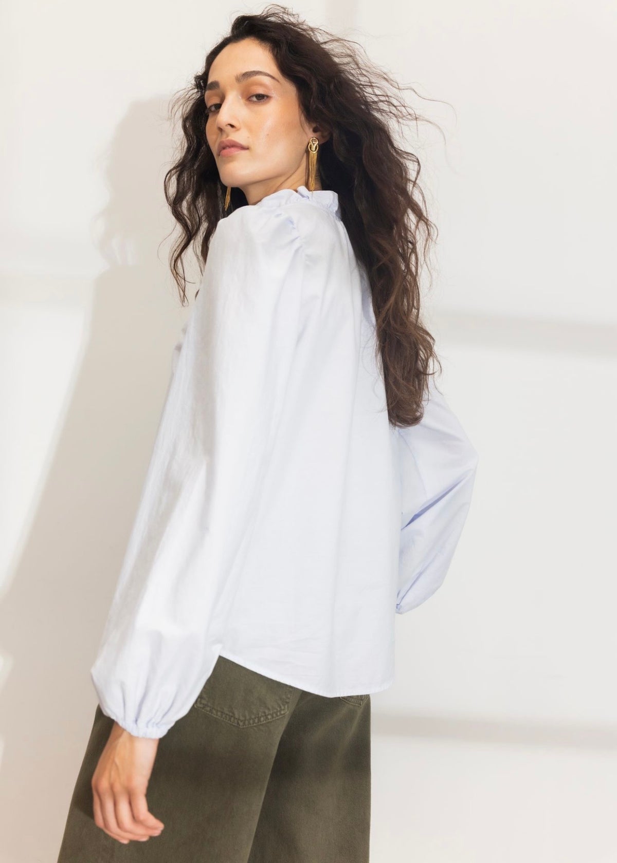 Infinity Blouse Light Blue