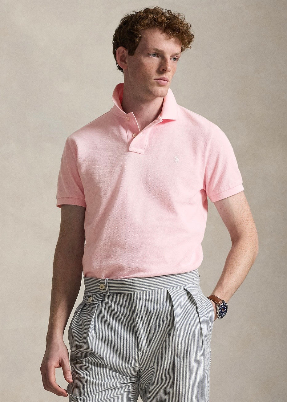 Mesh Polo Shirt Garden Pink