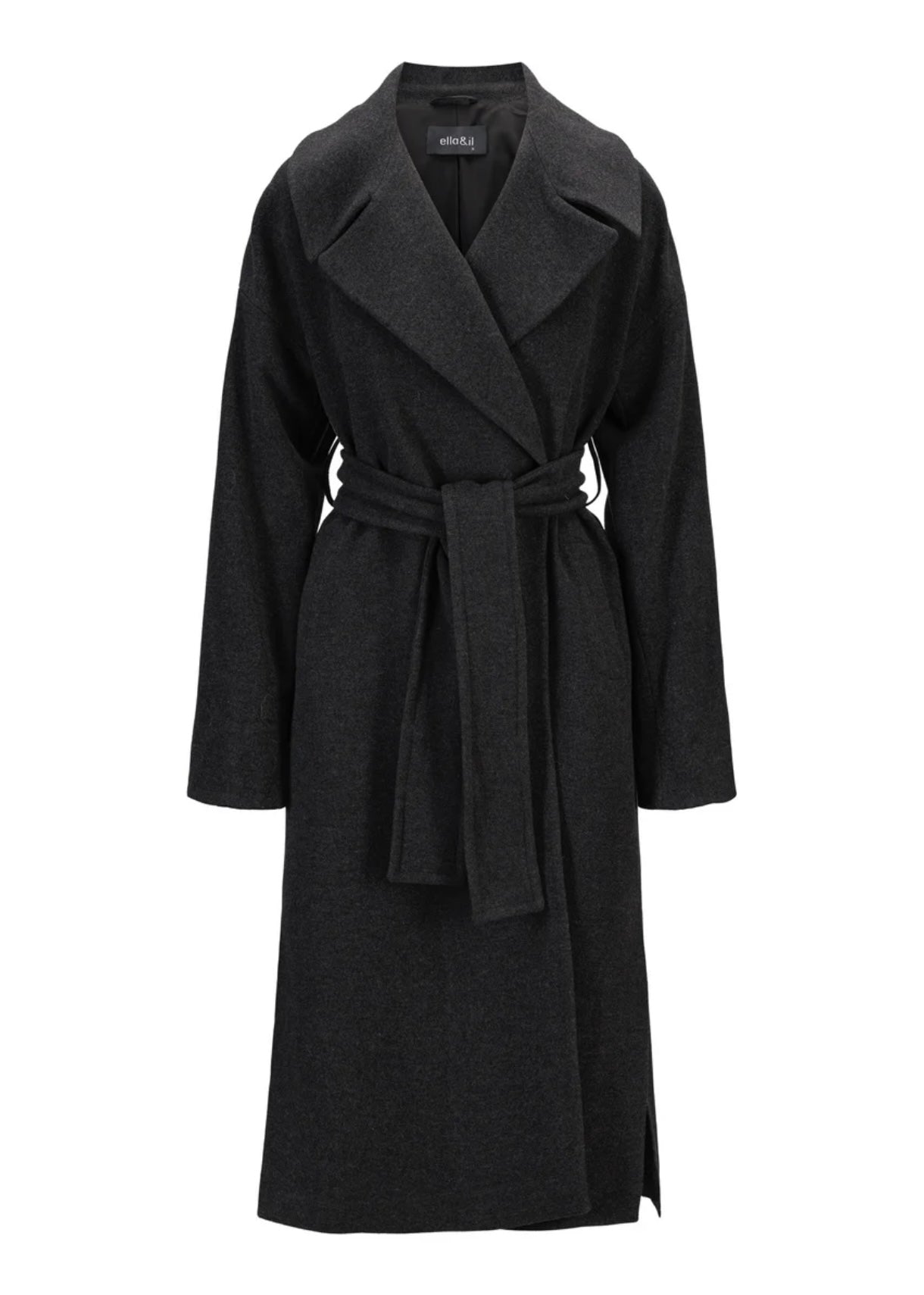 Ella&il Adele coat - Dark Grey