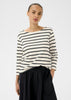Nela T-shirt Dark Navy Stripe