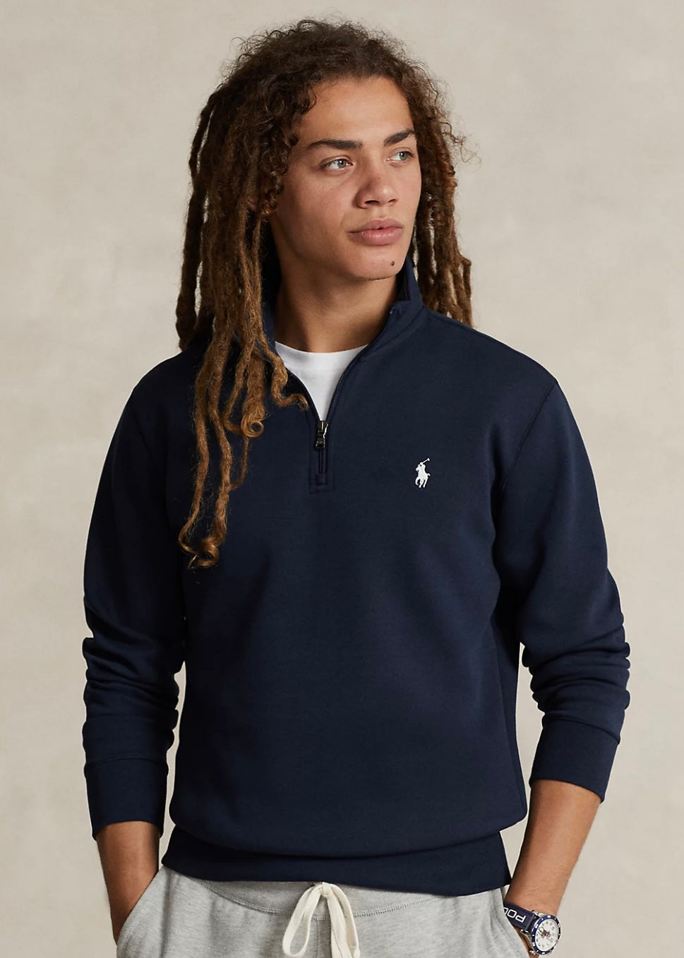 Polo Ralph Lauren College Zip sweater - Aviator Navy