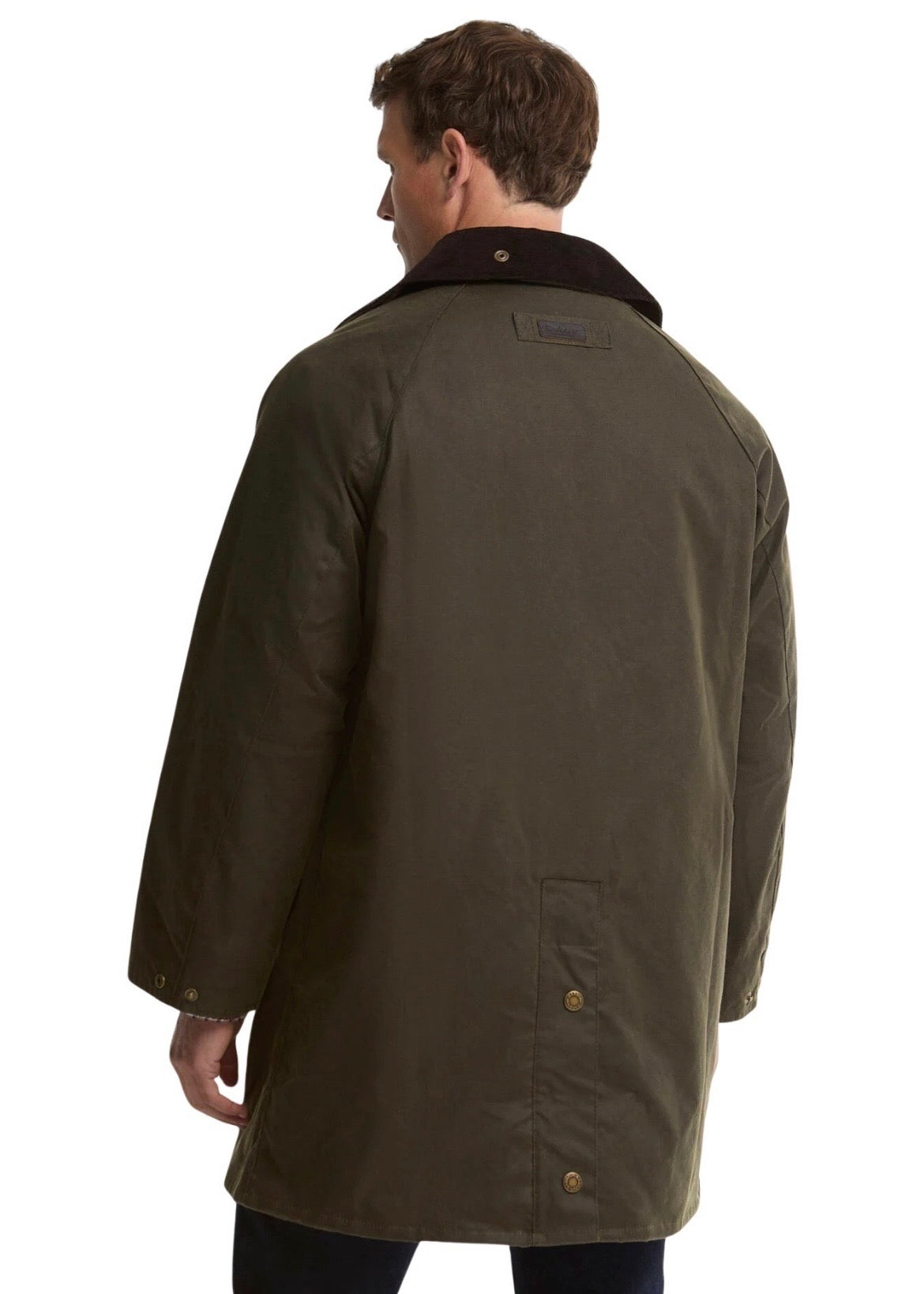 Country Waxed Mac Jacket Olive