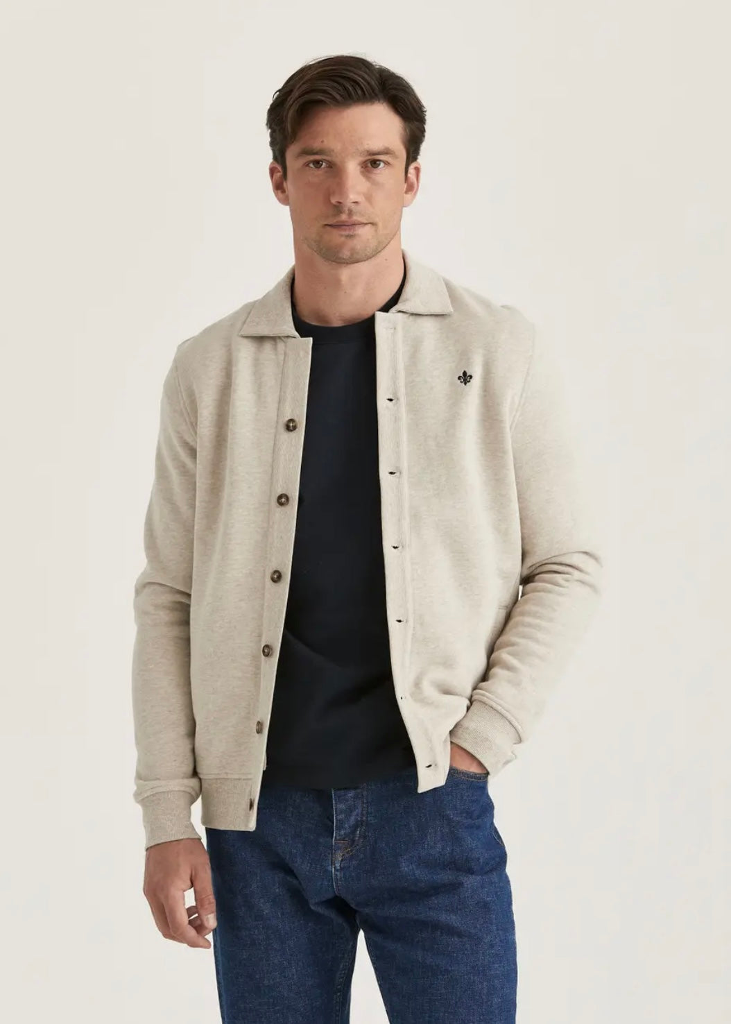 Morris Burton cardigan - Khaki