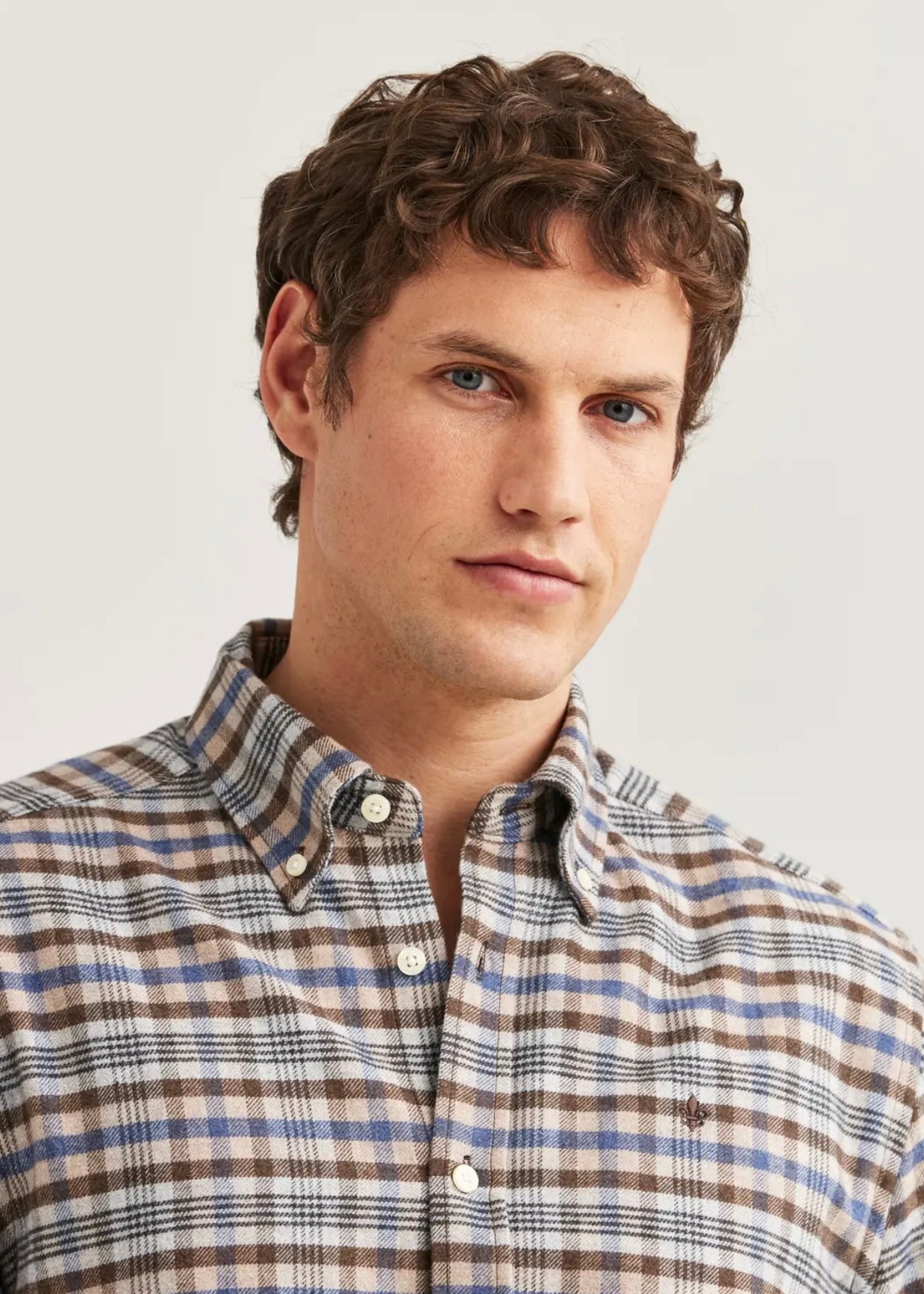 Flannel Check shirt Brown
