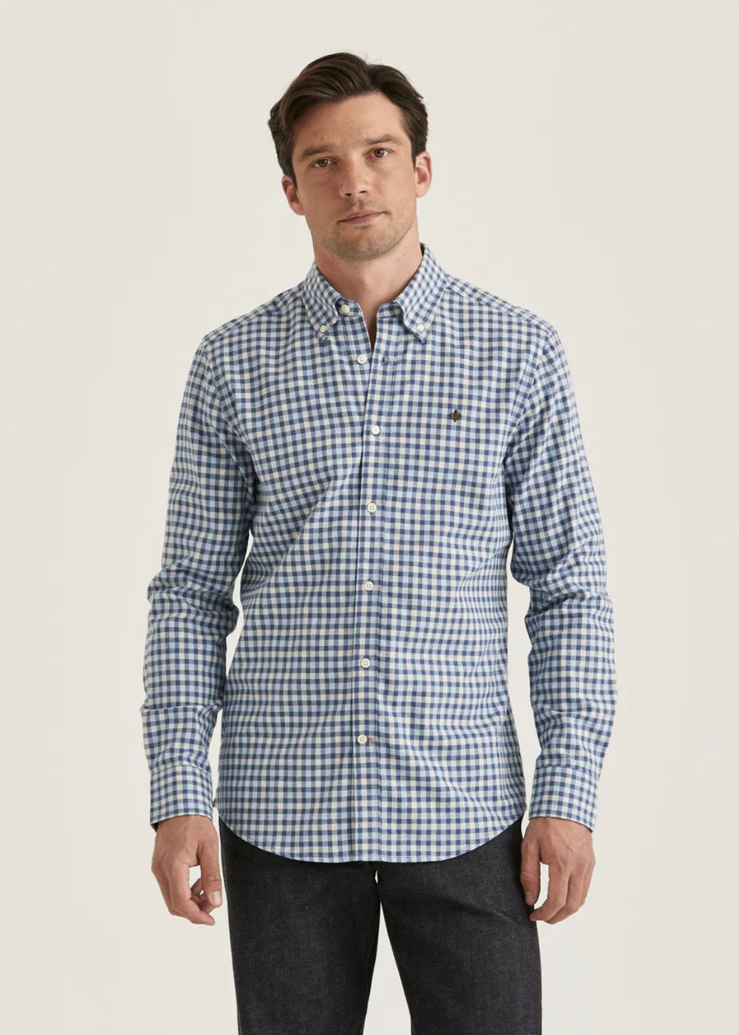 Morris Watts Flannel Check shirt - Blue