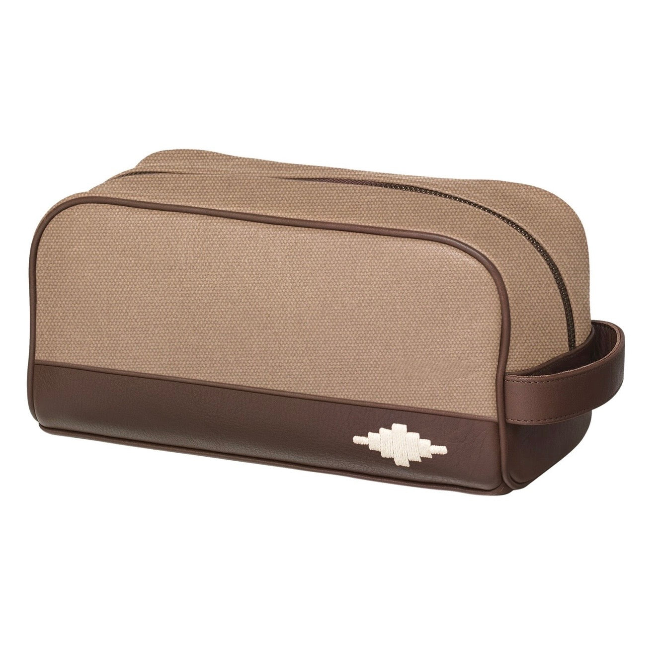Hombre Washbag Sand Canvas