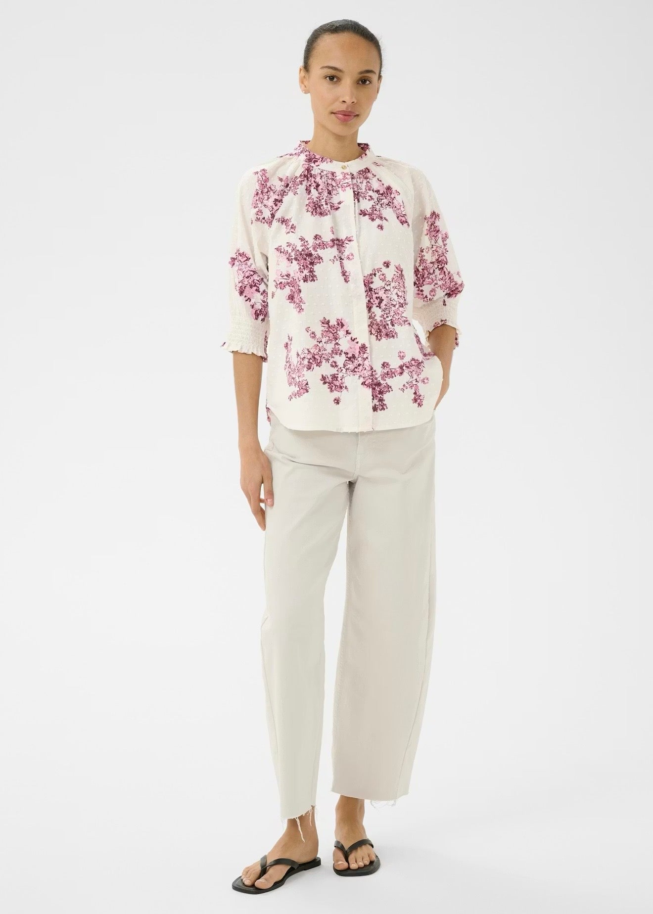 Almeras Shirt Pink Shadow Flower
