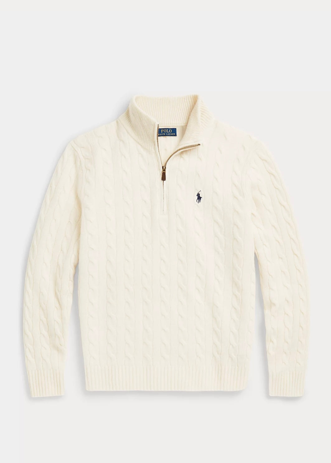 Polo Ralph Lauren Cable Zip - Andover Cream