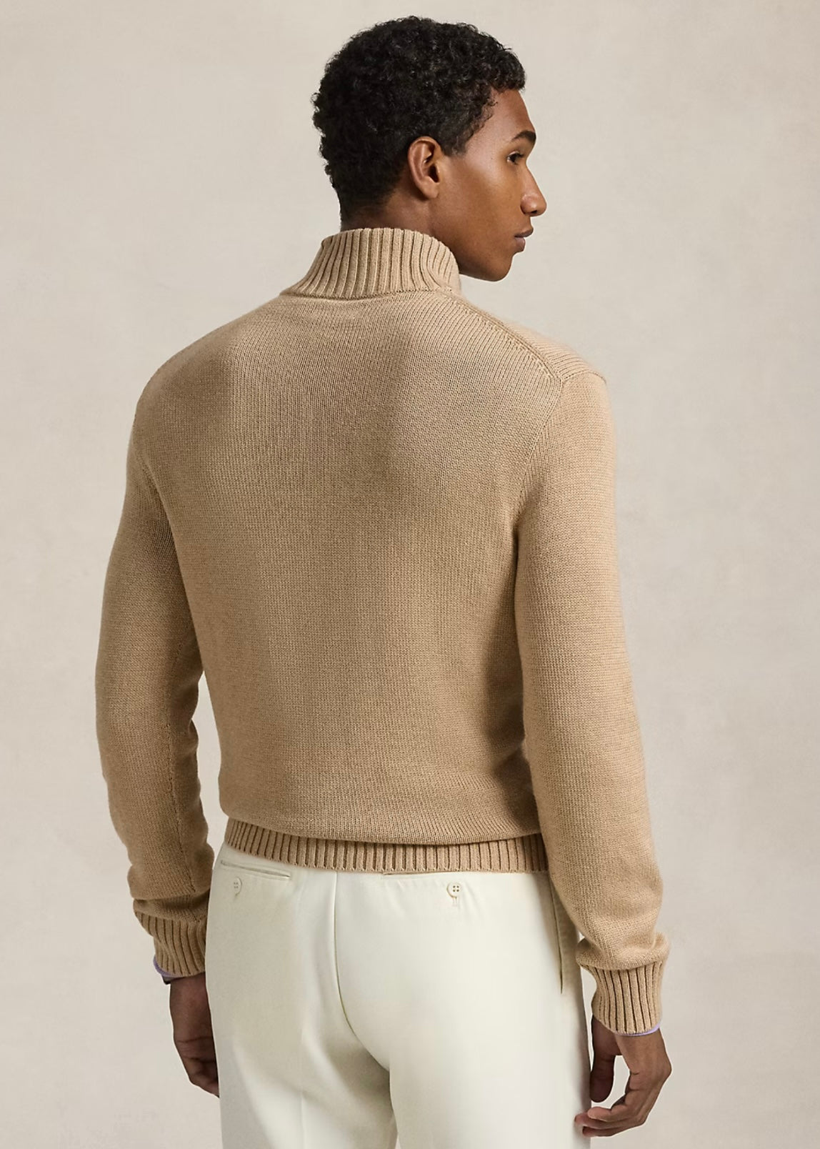 Polo Ralph Lauren Cotton zip - Camel Melange