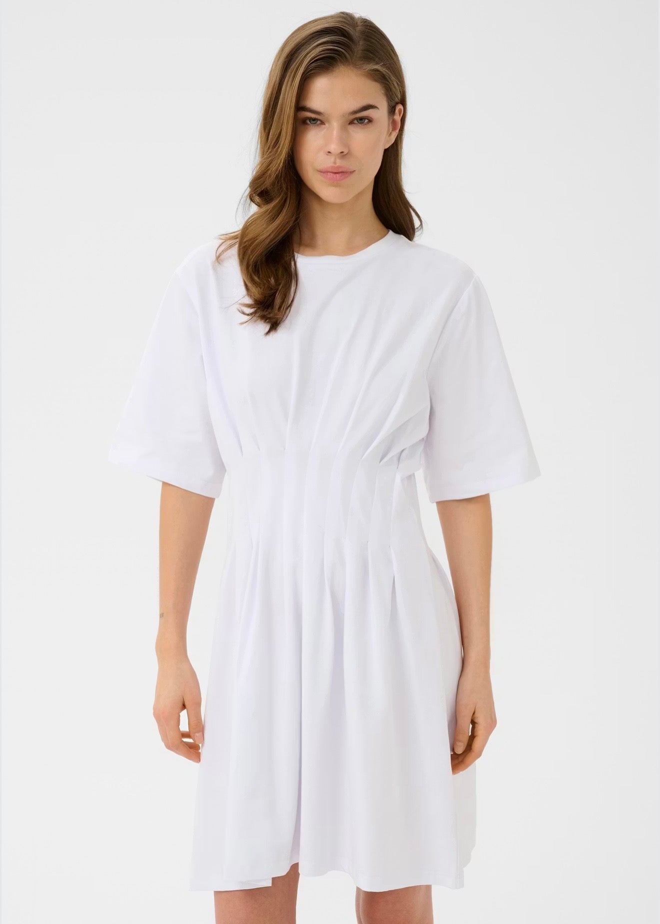 Inez Short Dress White
