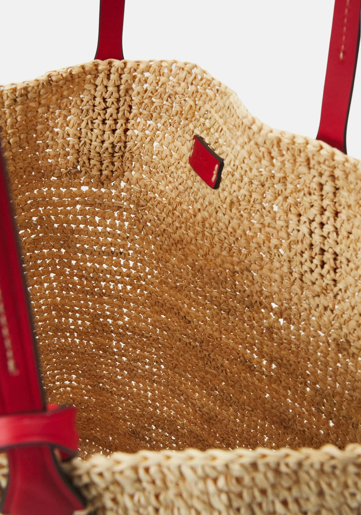 Polo Ralph Lauren Raffia bag - Natural/Red