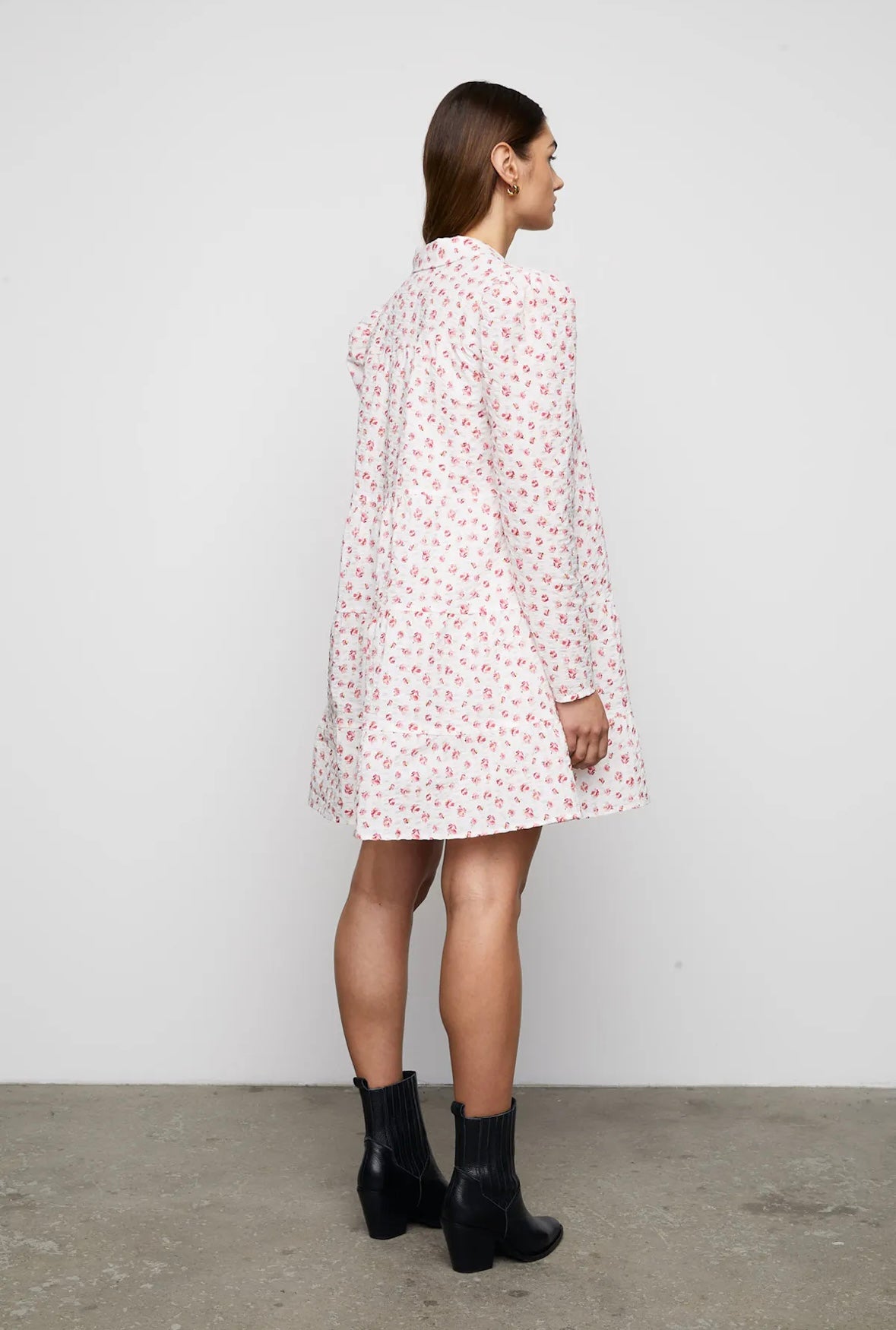 Camilla Pihl Comma Crepe dress - White Berry Print